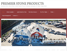 Tablet Screenshot of premierstoneproducts.com